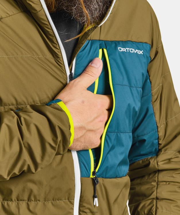 Heren Pacifisch groen Zwitsers wollen piz duan jasje ORTOVOX kleding LX0XF544