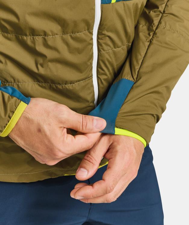 Heren Pacifisch groen Zwitsers wollen piz duan jasje ORTOVOX kleding LX0XF544