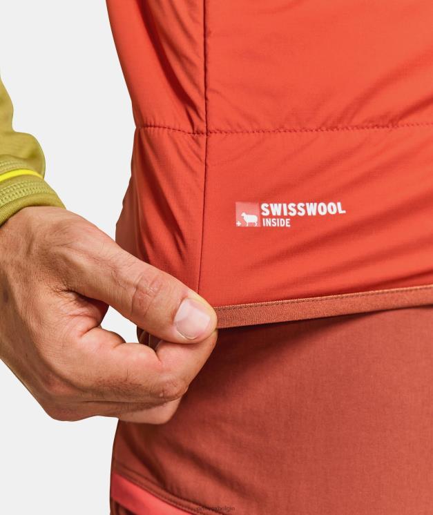 Heren Pacifisch groen Zwitsers wollen piz duan vest ORTOVOX kleding LX0XF582