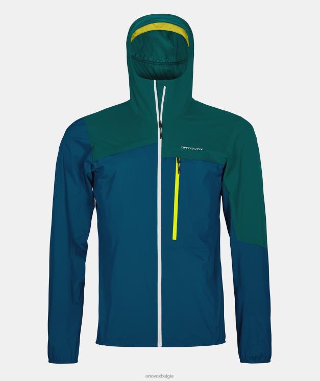 Heren benzine blauw Civetta-jasje van 2,5l ORTOVOX kleding LX0XF512