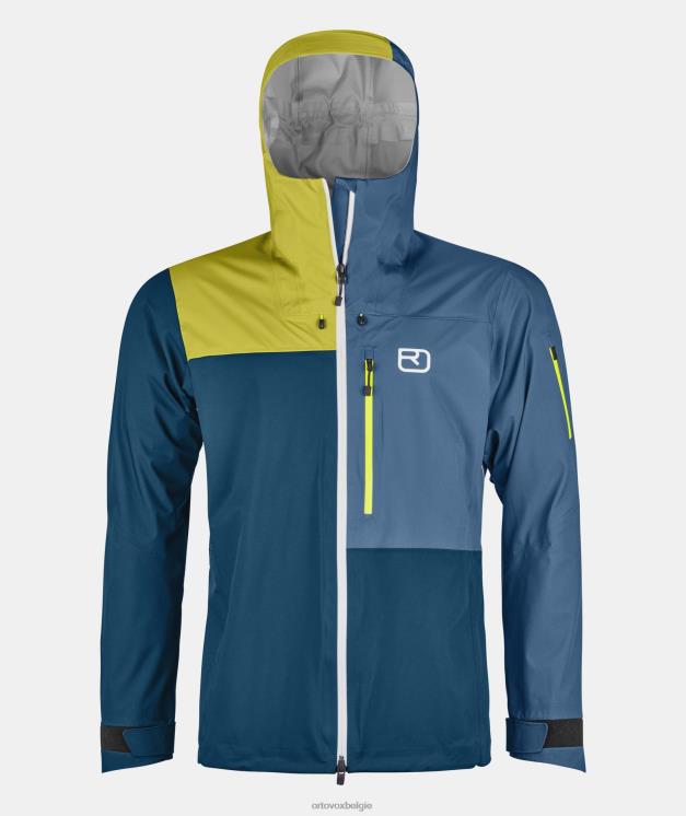 Heren benzine blauw Ortler-jas van 3l ORTOVOX kleding LX0XF49