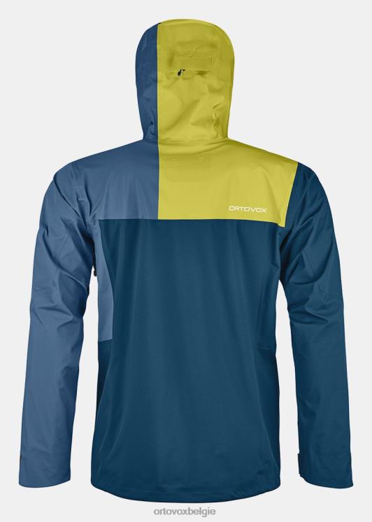 Heren benzine blauw Ortler-jas van 3l ORTOVOX kleding LX0XF49