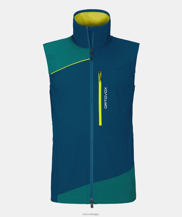 Heren benzine blauw Pala licht vest ORTOVOX kleding LX0XF424