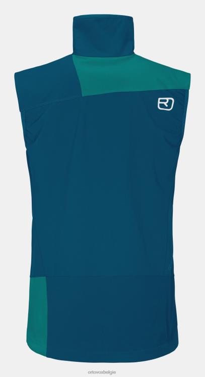 Heren benzine blauw Pala licht vest ORTOVOX kleding LX0XF424
