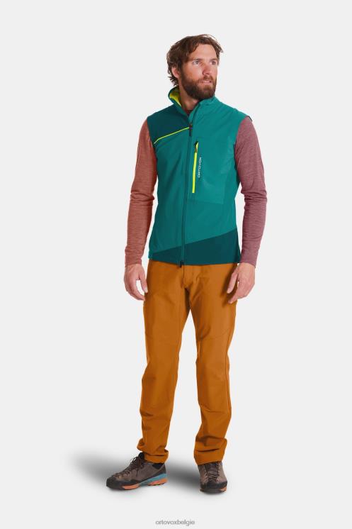 Heren benzine blauw Pala licht vest ORTOVOX kleding LX0XF424