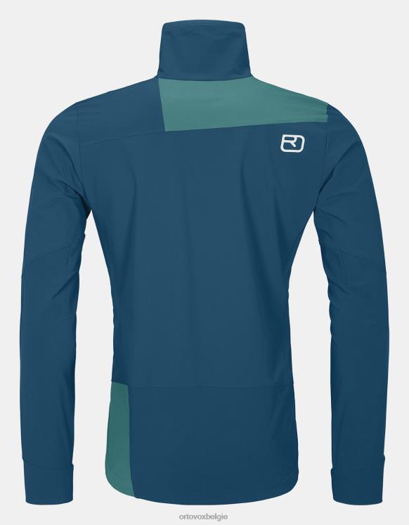 Heren benzine blauw pala lichte jas ORTOVOX kleding LX0XF546
