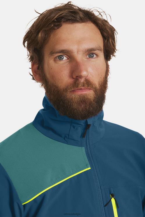 Heren benzine blauw pala lichte jas ORTOVOX kleding LX0XF546