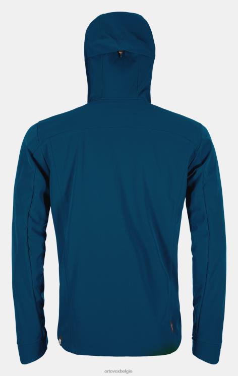 Heren benzine blauw pordoi jas ORTOVOX kleding LX0XF620