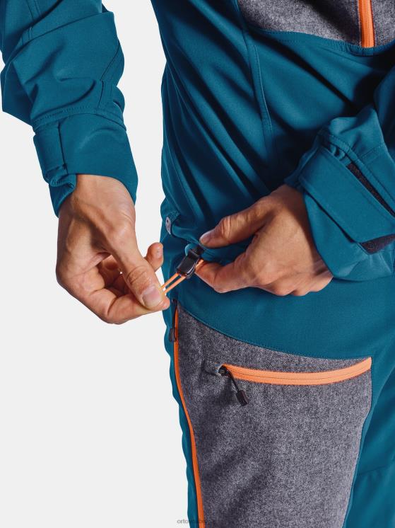 Heren benzine blauw pordoi jas ORTOVOX kleding LX0XF620