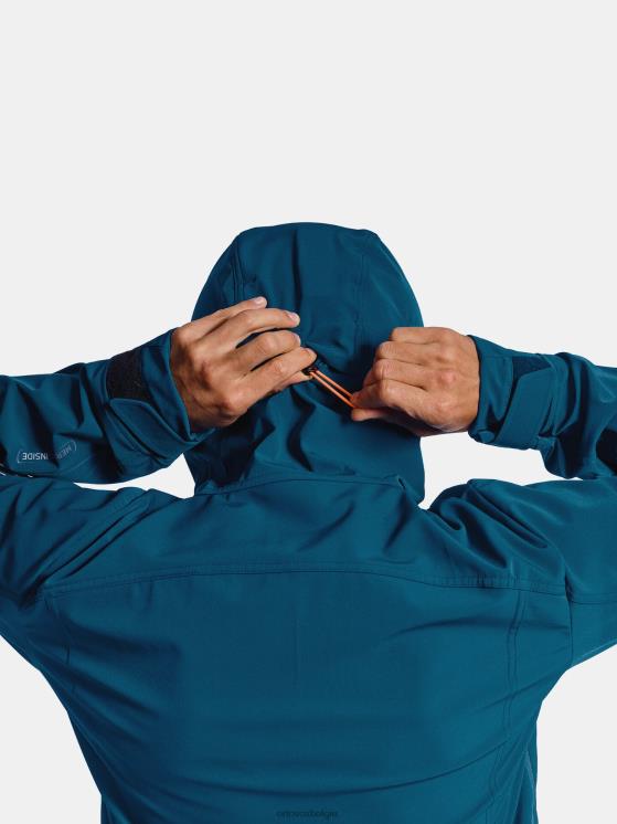 Heren benzine blauw pordoi jas ORTOVOX kleding LX0XF620