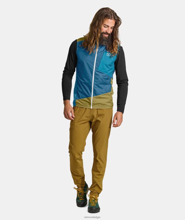 Heren benzine blauw windjack vest ORTOVOX kleding LX0XF615