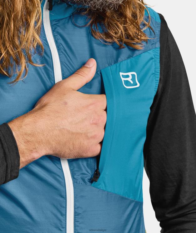Heren benzine blauw windjack vest ORTOVOX kleding LX0XF615