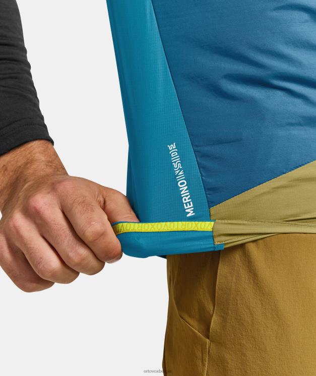 Heren benzine blauw windjack vest ORTOVOX kleding LX0XF615