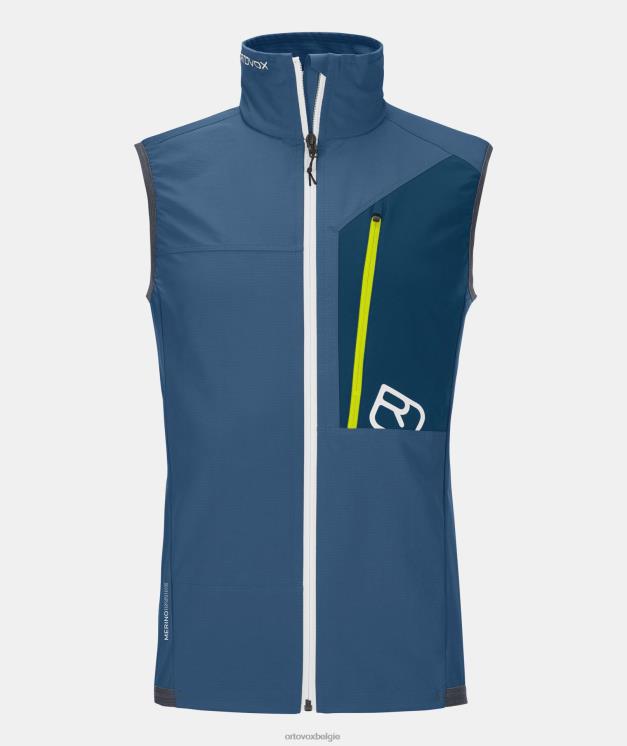 Heren berg blauw berrino-vest ORTOVOX kleding LX0XF386