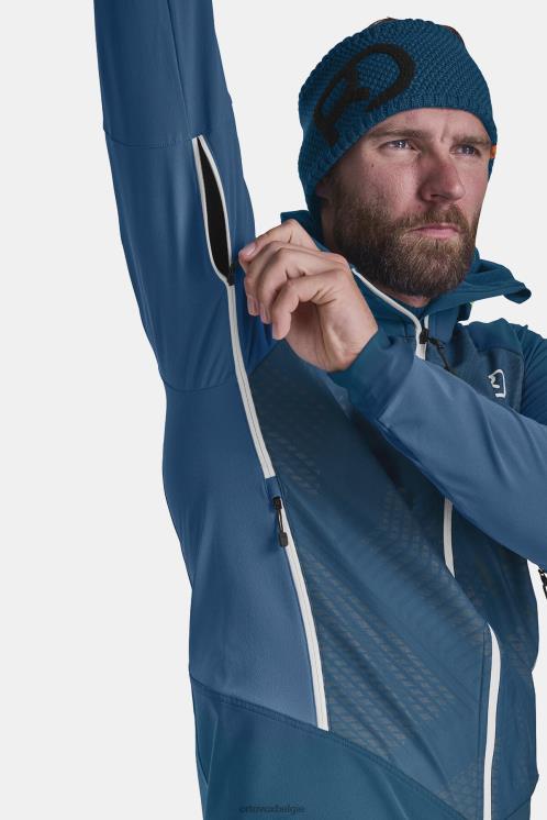 Heren berg blauw col becchei-jas ORTOVOX kleding LX0XF338