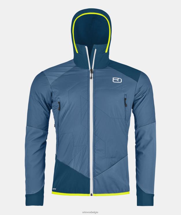 Heren berg blauw sw col becchei hybride jkt ORTOVOX kleding LX0XF309