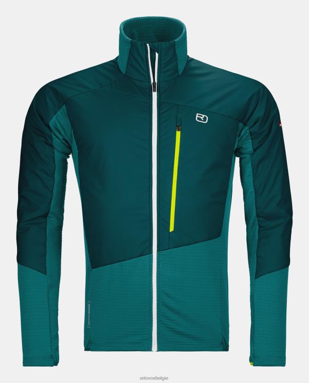 Heren donkere Stille Oceaan Westalpen hybride Zwitserse wollen jas ORTOVOX kleding LX0XF395