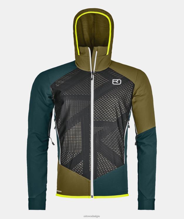 Heren donkere Stille Oceaan col becchei-jas ORTOVOX kleding LX0XF335