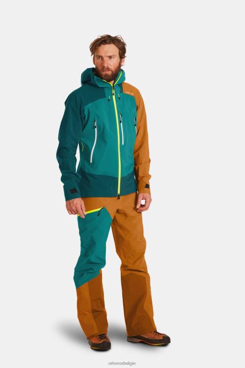 Heren erfgoed blauw westalpen 3l jas ORTOVOX kleding LX0XF434