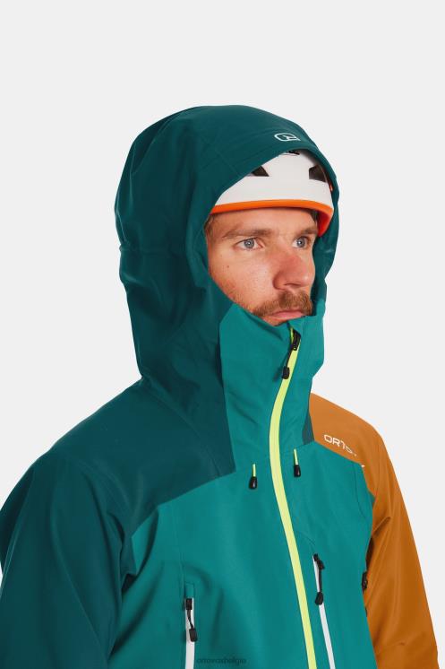 Heren erfgoed blauw westalpen 3l jas ORTOVOX kleding LX0XF434