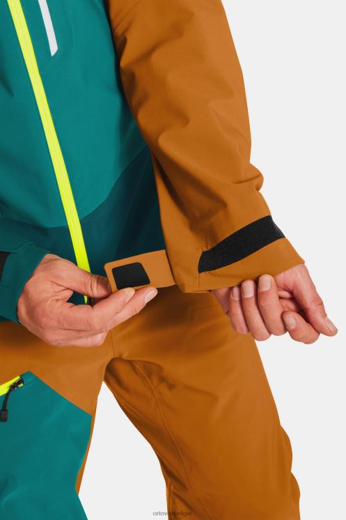 Heren erfgoed blauw westalpen 3l jas ORTOVOX kleding LX0XF434