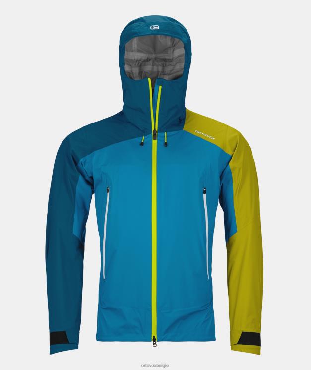 Heren erfgoed blauw westalpen 3l lichte jas ORTOVOX kleding LX0XF640