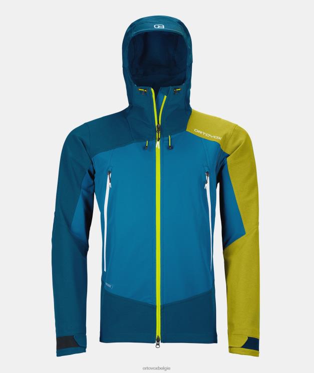 Heren erfgoed blauw westalpen softshelljas ORTOVOX kleding LX0XF286