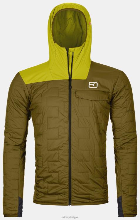 Heren groen mos Zwitsers wollen piz badus jasje ORTOVOX kleding LX0XF227