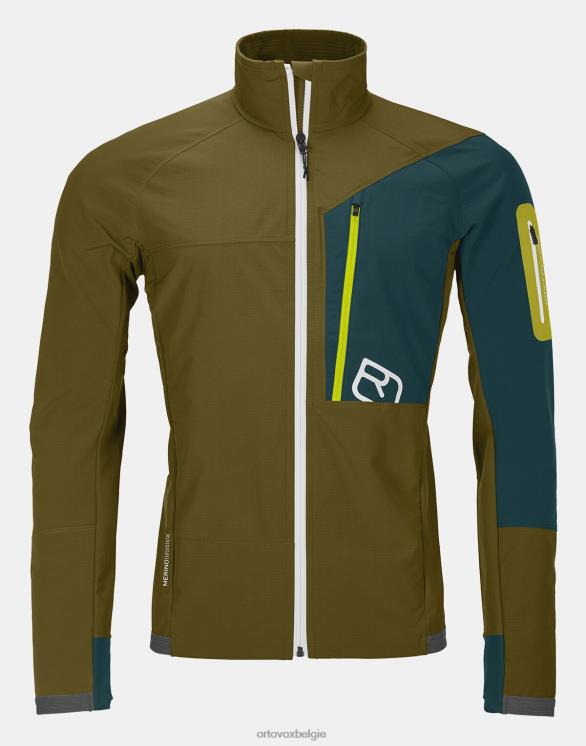 Heren groen mos berrino-jasje ORTOVOX kleding LX0XF313