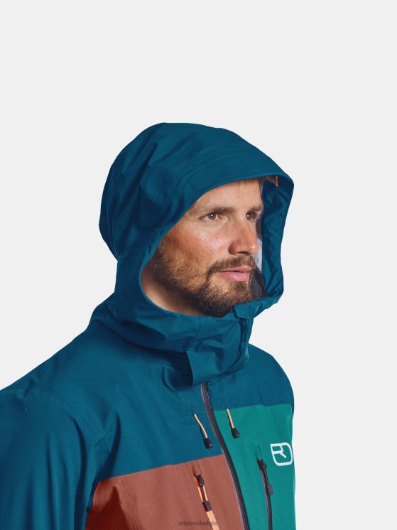 Heren groene den Diepe shell-jas van 3l ORTOVOX kleding LX0XF26