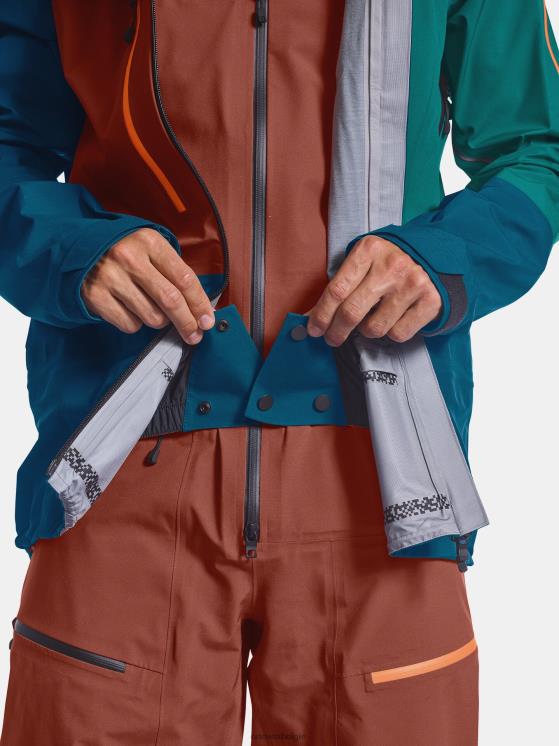 Heren groene den Diepe shell-jas van 3l ORTOVOX kleding LX0XF26