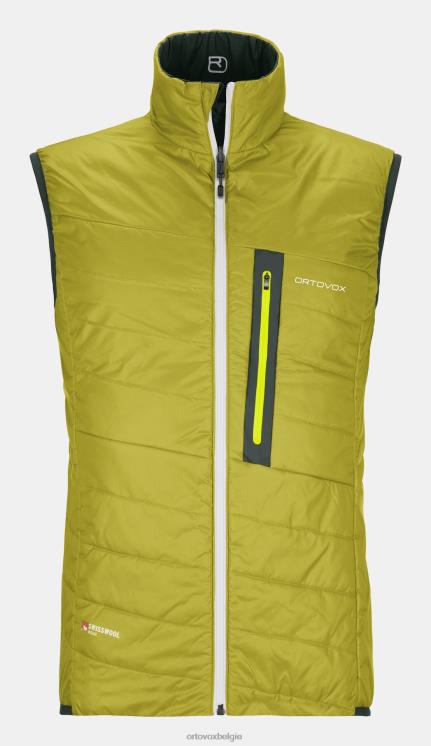 Heren groene den Zwitsers wollen Piz Cartas vest ORTOVOX kleding LX0XF628