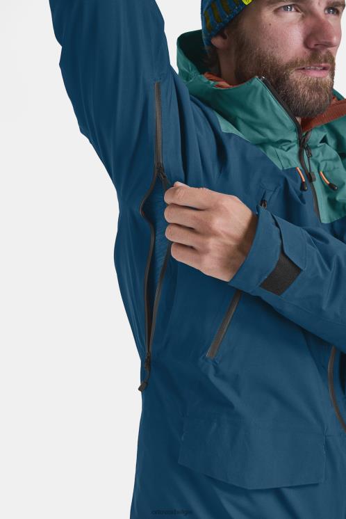 Heren klei oranje 2l Zwitserse wollen sedrun jas ORTOVOX kleding LX0XF612