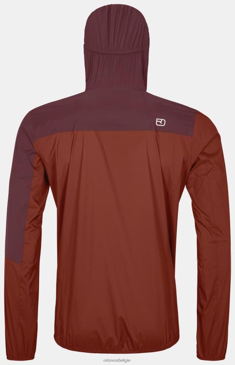 Heren klei oranje Civetta-jasje van 2,5l ORTOVOX kleding LX0XF510