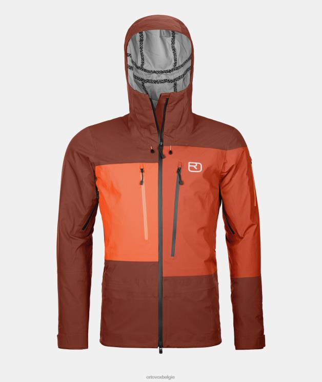 Heren klei oranje Diepe shell-jas van 3l ORTOVOX kleding LX0XF30