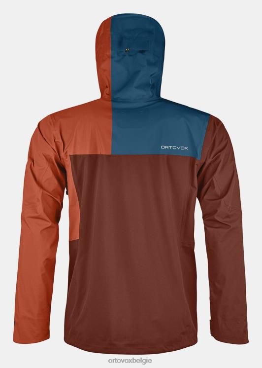 Heren klei oranje Ortler-jas van 3l ORTOVOX kleding LX0XF48