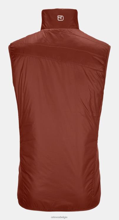 Heren klei oranje Zwitsers wollen Piz Cartas vest ORTOVOX kleding LX0XF626