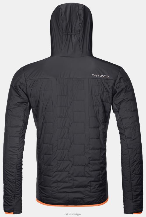 Heren zwarte raaf Zwitsers wollen piz badus jasje ORTOVOX kleding LX0XF230