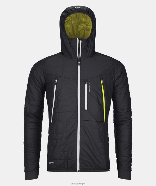 Heren zwarte raaf Zwitsers wollen piz boe jasje ORTOVOX kleding LX0XF224