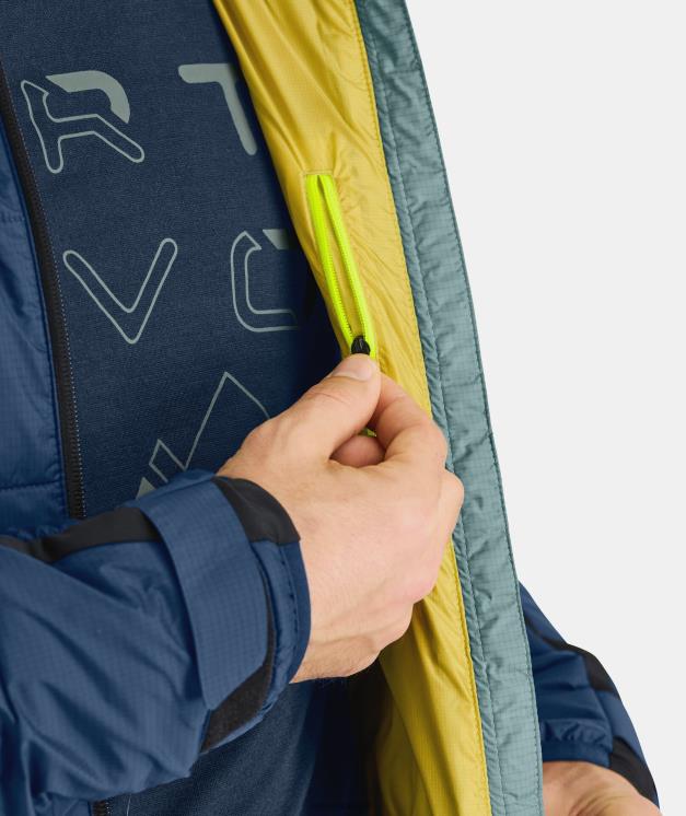 Heren zwarte raaf Zwitsers wollen zinal jasje ORTOVOX kleding LX0XF41