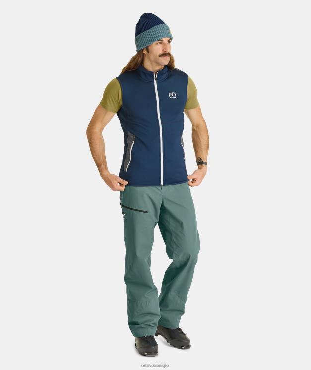 Heren zwarte raaf fleecevest ORTOVOX kleding LX0XF433