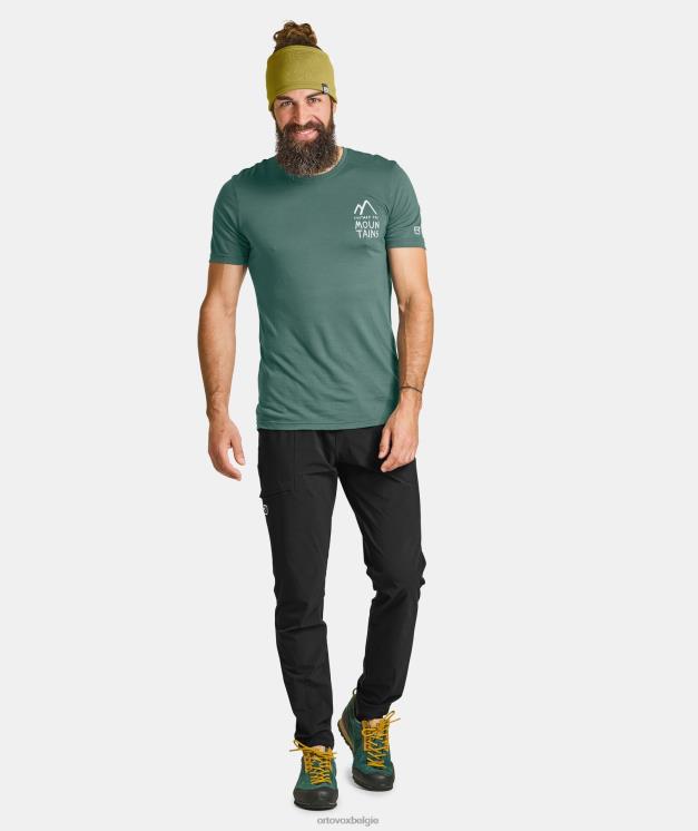 Heren arctisch grijs 120 coole tec mtn duo ts ORTOVOX kleding LX0XF652