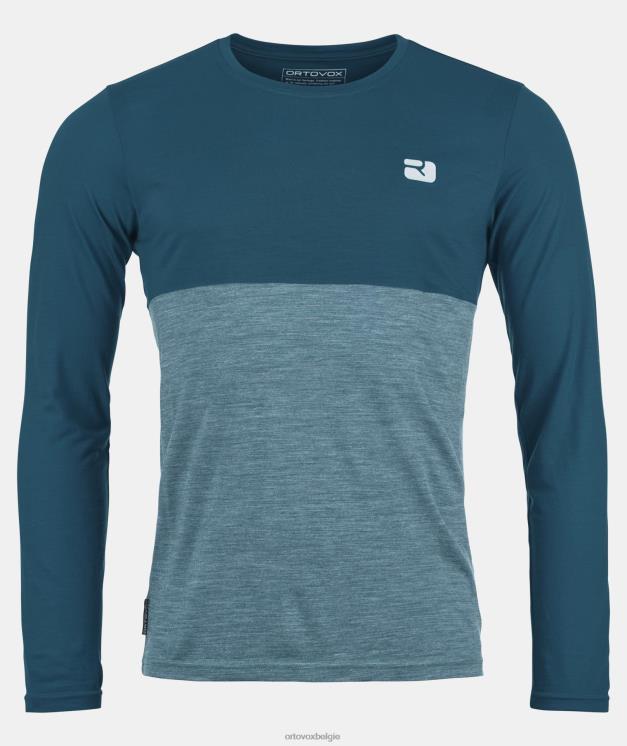 Heren benzine blauw 150 coole logo-ls ORTOVOX kleding LX0XF655