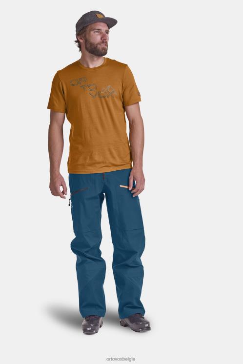 Heren benzine blauw 185 merino tangram-logo ts ORTOVOX kleding LX0XF189