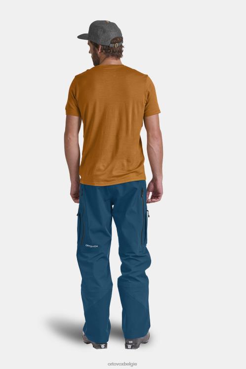 Heren benzine blauw 185 merino tangram-logo ts ORTOVOX kleding LX0XF189