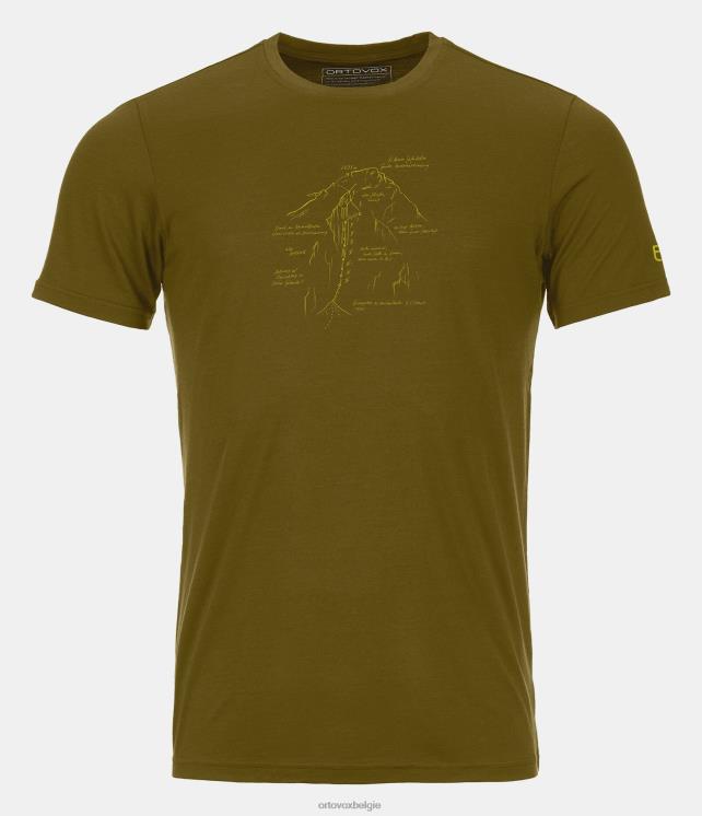 Heren groen mos 120 tec lafatscher topots ORTOVOX kleding LX0XF610