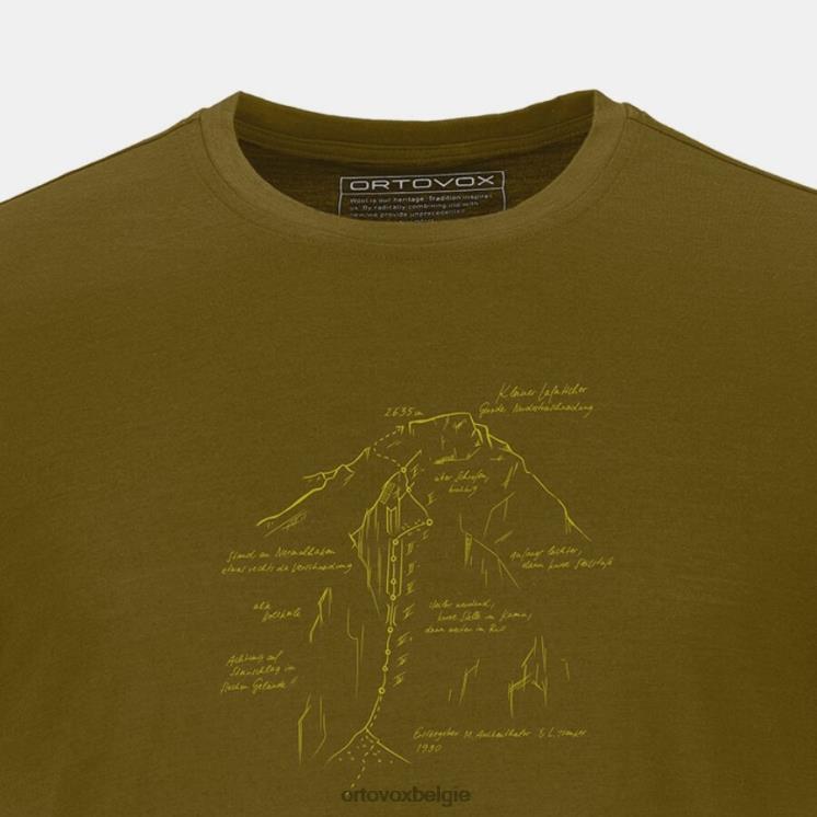 Heren groen mos 120 tec lafatscher topots ORTOVOX kleding LX0XF610