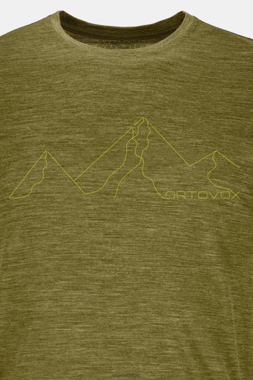 Heren groene mosmix 150 coole berggezicht-ts ORTOVOX kleding LX0XF573