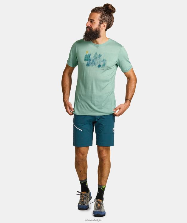 Heren ijzergrijs 140 coole mtn-speeltuin ts ORTOVOX kleding LX0XF396