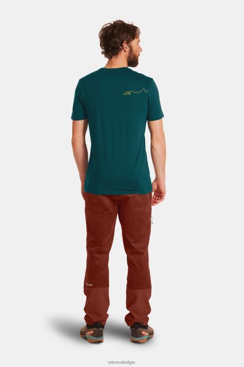 Heren vuil madeliefje 120 tec bergt-shirt ORTOVOX kleding LX0XF670